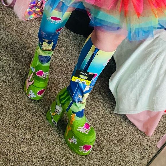 Dolls Kill Shoes Rare Spongebob X Dolls Kill Gone Fishing Cute